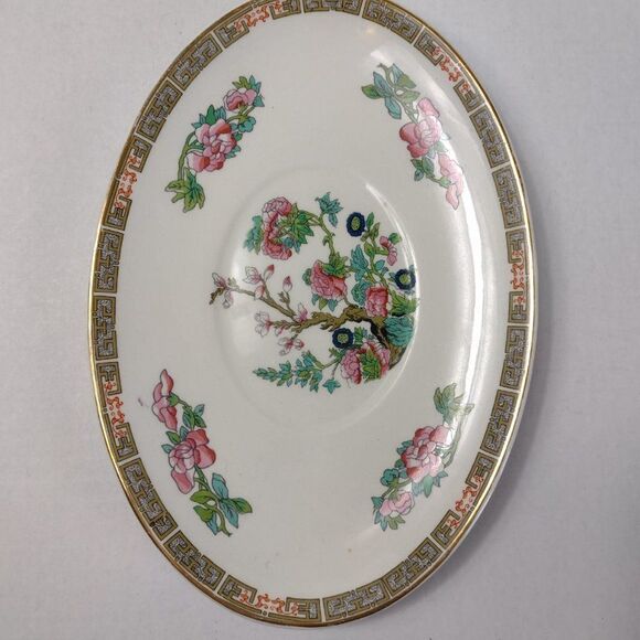 Vintage Enoch Wedgwood (Tunstall) Ltd. Gravy Boat and Saucer - Picture 7 of 9